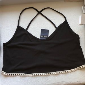 Cross back Crop Top